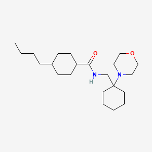 4-butyl-N-{[1-(morpholin-4-yl)cyclohexyl]methyl}cyclohexanecarboxamide