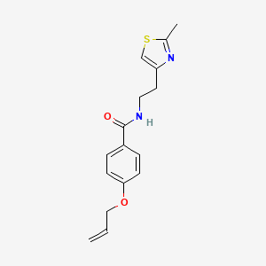 molecular formula C16H18N2O2S B11352740 N-[2-(2-methyl-1,3-thiazol-4-yl)ethyl]-4-(prop-2-en-1-yloxy)benzamide 