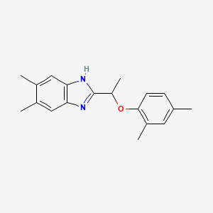 2-[1-(2,4-dimethylphenoxy)ethyl]-5,6-dimethyl-1H-benzimidazole