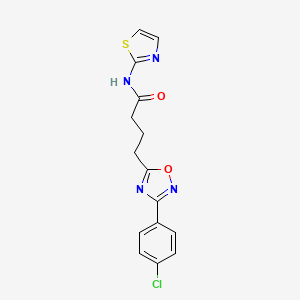 4-[3-(4-chlorophenyl)-1,2,4-oxadiazol-5-yl]-N-(1,3-thiazol-2-yl)butanamide