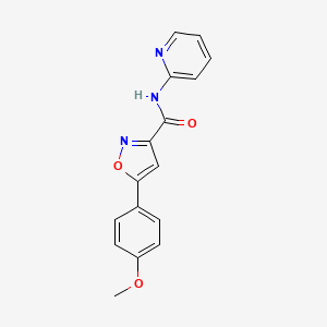 5-(4-methoxyphenyl)-N-(pyridin-2-yl)-1,2-oxazole-3-carboxamide