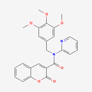 2-oxo-N-(pyridin-2-yl)-N-(3,4,5-trimethoxybenzyl)-2H-chromene-3-carboxamide