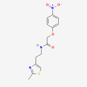 N-[2-(2-methyl-1,3-thiazol-4-yl)ethyl]-2-(4-nitrophenoxy)acetamide