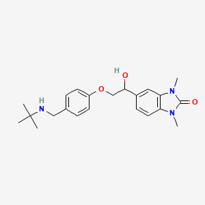 5-(2-{4-[(tert-butylamino)methyl]phenoxy}-1-hydroxyethyl)-1,3-dimethyl-1,3-dihydro-2H-benzimidazol-2-one