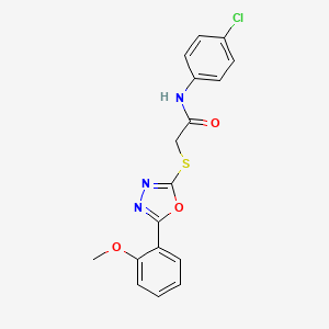 N-(4-Chlorophenyl)-2-[[5-(2-methoxyphenyl)-1,3,4-oxadiazol-2-yl]thio]acetamide