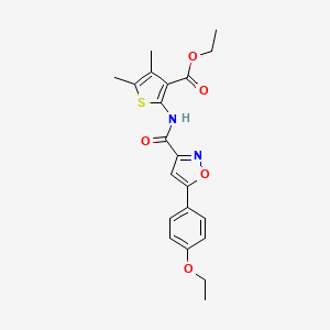 Ethyl 2-({[5-(4-ethoxyphenyl)-1,2-oxazol-3-yl]carbonyl}amino)-4,5-dimethylthiophene-3-carboxylate