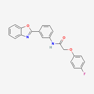 N-[3-(1,3-benzoxazol-2-yl)phenyl]-2-(4-fluorophenoxy)acetamide