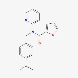 N-[4-(propan-2-yl)benzyl]-N-(pyridin-2-yl)furan-2-carboxamide