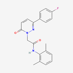 molecular formula C20H18FN3O2 B11353030 N-(2,6-dimethylphenyl)-2-[3-(4-fluorophenyl)-6-oxopyridazin-1(6H)-yl]acetamide 