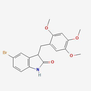 5-bromo-3-(2,4,5-trimethoxybenzyl)-1,3-dihydro-2H-indol-2-one