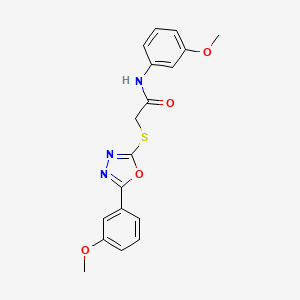 N-(3-Methoxyphenyl)-2-[[5-(3-methoxyphenyl)-1,3,4-oxadiazol-2-yl]thio]acetamide