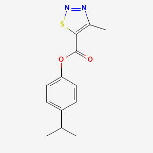 4-(Propan-2-yl)phenyl 4-methyl-1,2,3-thiadiazole-5-carboxylate