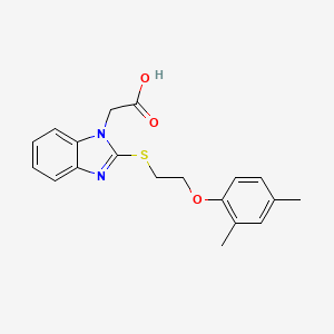 (2-{[2-(2,4-dimethylphenoxy)ethyl]sulfanyl}-1H-benzimidazol-1-yl)acetic acid