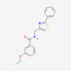 molecular formula C19H18N2O2S B11353143 3-ethoxy-N-[(2-phenyl-1,3-thiazol-4-yl)methyl]benzamide 