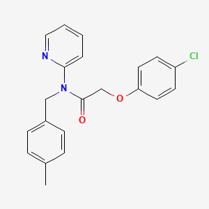 2-(4-chlorophenoxy)-N-(4-methylbenzyl)-N-(pyridin-2-yl)acetamide