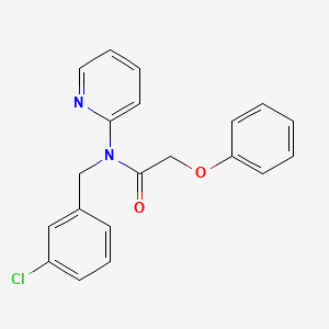 molecular formula C20H17ClN2O2 B11353184 N-(3-chlorobenzyl)-2-phenoxy-N-(pyridin-2-yl)acetamide 