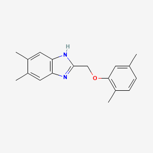 2-[(2,5-dimethylphenoxy)methyl]-5,6-dimethyl-1H-benzimidazole