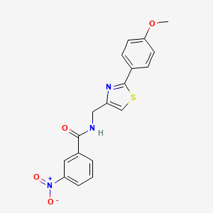 N-{[2-(4-methoxyphenyl)-1,3-thiazol-4-yl]methyl}-3-nitrobenzamide