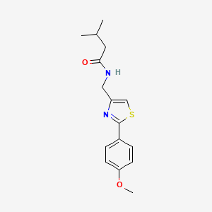 N-{[2-(4-methoxyphenyl)-1,3-thiazol-4-yl]methyl}-3-methylbutanamide