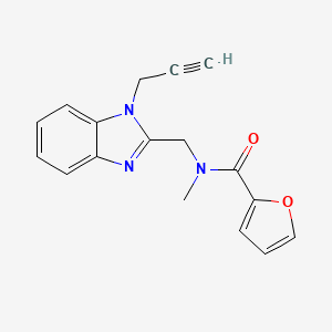 N-methyl-N-{[1-(prop-2-yn-1-yl)-1H-benzimidazol-2-yl]methyl}furan-2-carboxamide