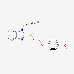 2-{[2-(4-methoxyphenoxy)ethyl]sulfanyl}-1-(prop-2-yn-1-yl)-1H-benzimidazole