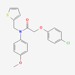 2-(4-chlorophenoxy)-N-(4-methoxyphenyl)-N-(thiophen-2-ylmethyl)acetamide