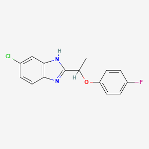 5-chloro-2-[1-(4-fluorophenoxy)ethyl]-1H-benzimidazole