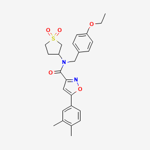 5-(3,4-dimethylphenyl)-N-(1,1-dioxidotetrahydrothiophen-3-yl)-N-(4-ethoxybenzyl)-1,2-oxazole-3-carboxamide