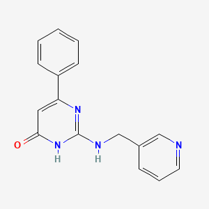 6-Phenyl-2-[(pyridin-3-ylmethyl)amino]pyrimidin-4-ol