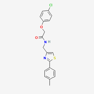 2-(4-chlorophenoxy)-N-{[2-(4-methylphenyl)-1,3-thiazol-4-yl]methyl}acetamide