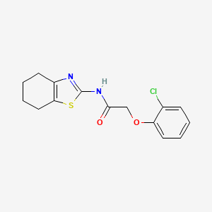 molecular formula C15H15ClN2O2S B11353358 2-(2-chlorophenoxy)-N-(4,5,6,7-tetrahydro-1,3-benzothiazol-2-yl)acetamide 