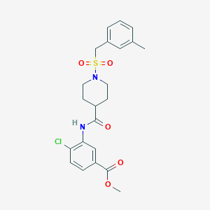 Methyl 4-chloro-3-[({1-[(3-methylbenzyl)sulfonyl]piperidin-4-yl}carbonyl)amino]benzoate