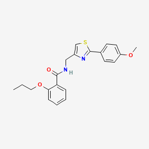 N-{[2-(4-methoxyphenyl)-1,3-thiazol-4-yl]methyl}-2-propoxybenzamide