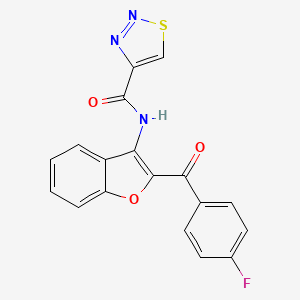 N-[2-(4-fluorobenzoyl)-1-benzofuran-3-yl]-1,2,3-thiadiazole-4-carboxamide