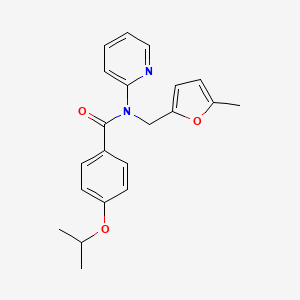 N-[(5-methylfuran-2-yl)methyl]-4-(propan-2-yloxy)-N-(pyridin-2-yl)benzamide