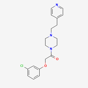 2-(3-Chlorophenoxy)-1-{4-[2-(pyridin-4-yl)ethyl]piperazin-1-yl}ethanone