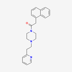 2-(Naphthalen-1-yl)-1-{4-[2-(pyridin-2-yl)ethyl]piperazin-1-yl}ethanone