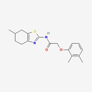 molecular formula C18H22N2O2S B11353482 2-(2,3-dimethylphenoxy)-N-(6-methyl-4,5,6,7-tetrahydro-1,3-benzothiazol-2-yl)acetamide 