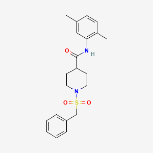 molecular formula C21H26N2O3S B11353494 1-(benzylsulfonyl)-N-(2,5-dimethylphenyl)piperidine-4-carboxamide 