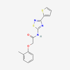 2-(2-methylphenoxy)-N-[3-(thiophen-2-yl)-1,2,4-thiadiazol-5-yl]acetamide