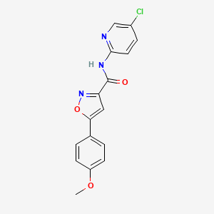 N-(5-chloropyridin-2-yl)-5-(4-methoxyphenyl)-1,2-oxazole-3-carboxamide