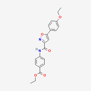 Ethyl 4-({[5-(4-ethoxyphenyl)-1,2-oxazol-3-yl]carbonyl}amino)benzoate