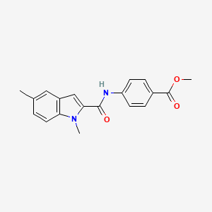 methyl 4-{[(1,5-dimethyl-1H-indol-2-yl)carbonyl]amino}benzoate