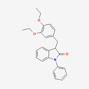 3-(3,4-diethoxybenzyl)-1-phenyl-1,3-dihydro-2H-indol-2-one