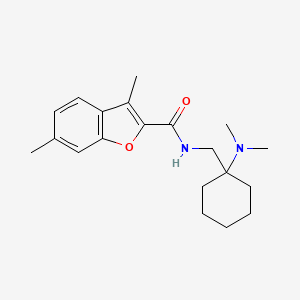 N-{[1-(dimethylamino)cyclohexyl]methyl}-3,6-dimethyl-1-benzofuran-2-carboxamide