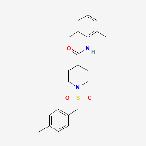 N-(2,6-dimethylphenyl)-1-[(4-methylbenzyl)sulfonyl]piperidine-4-carboxamide