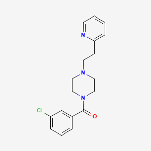 (3-Chlorophenyl){4-[2-(pyridin-2-yl)ethyl]piperazin-1-yl}methanone