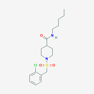 1-[(2-chlorobenzyl)sulfonyl]-N-pentylpiperidine-4-carboxamide