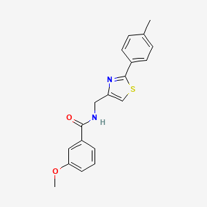 3-methoxy-N-{[2-(4-methylphenyl)-1,3-thiazol-4-yl]methyl}benzamide