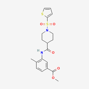 Methyl 4-methyl-3-({[1-(thiophen-2-ylsulfonyl)piperidin-4-yl]carbonyl}amino)benzoate